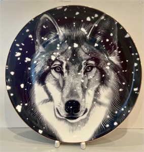 81.26808.00.1 Подарочный набор Тарелка 300 мм Тотем Волк форма Эллипс-2, ИФЗ 81.26808.00.1