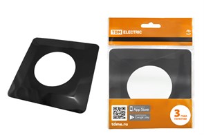 SQ1822-0005 Накладка для выключателей или розеток для защиты обоев 1 пост антрацит TDM (Китай) SQ1822-0005