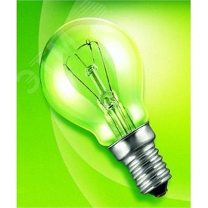 8109014 Favor ДШ 230-60В Е14 CLASSIC P CL 60W 230V E14 Лампа накаливания декоративная шар прозрачный (уп.10/100шт.) Калашниково (Россия) 8109014