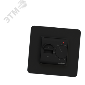 Welrok mex bk ЧЕРНЫЙ Терморегулятор встраиваемый, механический Welrok (Россия) Welrok mex bk