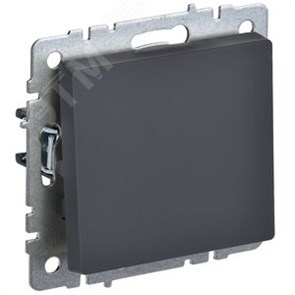 BR-V14-0-10-K53 ВС10-1-4-БрГ BRITE Механизм кнопки одноклавишной без фиксации (сх.1), графит (уп.10шт.) IEK® (Китай) BR-V14-0-10-K53