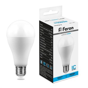 38196 LB-130 30W 230V E27 6400K A80 Лампа светодиодная (уп.10/100шт.) FERON (Китай) 38196