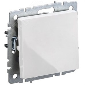 BR-V10-0-10-K01 BRITE ВС10-1-0-БрБ Механизм выключателя одноклавишного (сх.1), белый (уп.10шт.) IEK® (Китай) BR-V10-0-10-K01