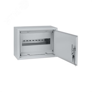 SQ0905-0710 Народный ЩРн-12з-1 36 УХЛ3 IP31 300x230x120мм (ШхВхГ) с замком серый Корпус металлический TDM (Россия) SQ0905-0710