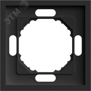 49858 Эмили PFR00-5001-05 Рамка 1 пост, черный уголь, soft touch (уп.35шт.) STEKKER (Китай) 49858
