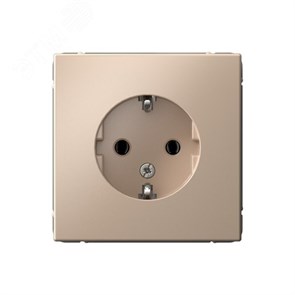GAL001243 ArtGallery Механизм розетки 1 гнездо с заземлением, песочный (уп.5шт.) Systeme Electric (Россия) GAL001243
