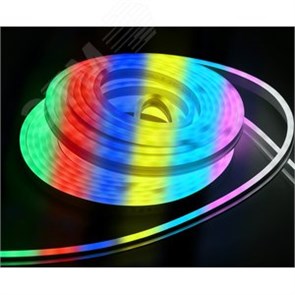 LSR5-RGB-060-65-2-10-S0 Комплект светодиодной подсветки "Неон" (лента LED 10м LSR5-5050RGB60-8-IP65-220В + драйвер) IEK® LSR5-RGB-060-65-2-10-S0