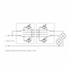 Выключатель  двухклавишный проходной с подсветкой (шампань) WL11-SW-2G-2W-LED a040922 - фото 250269