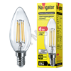 61356 NLL-F-C35-6-230-4K-E14 Filament Лампа светодиодная 6W E14 4000K свеча (уп.10/100шт.) Navigator 61356 - фото 313237