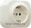 782211 Quteo Розетка 2К+З без шторок 16A 250 В~ IP20 белый (уп.20шт.) Legrand (Франция) 782211 - фото 595137