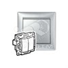 770105 Valena Выключатель двухклавишный 10A 250В~ алюминий (уп.10шт.) Legrand (Франция) 770105 - фото 595411