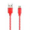 iK-12SPS red Дата-кабель SmartBuy USB-A штекер - USB-micro штекер, SILICONE SPIRAL 1м красный 62682 - фото 604313