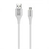 iK-3112ERG white Дата-кабель SmartBuy USB-A штекер - USB Type-C штекер, резин.оплетка Gear 1м белый 62675 - фото 604549
