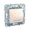 MGU5.203.25NZD ОДНОКЛАВИШНЫЙ ПЕРЕКЛЮЧАТЕЛЬ (СХ.6) С ИНД. ЛАМП БЕЖЕВЫЙ UNICA (уп.10шт.) 672407 - фото 604616