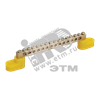 YNN10-812-24C2-K05 ШНИ-8х12-24-У2-Ж Шина PE "земля" на 2-х угловых изоляторах желтый (уп.10шт.) IEK® YNN10-812-24C2-K05 - фото 604866