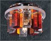 369353 NT09 218 хром/прозрачно-янтарный Встраиваемый светильник IP20 G9 40W 220V Caramel 3 Novotech 369353 - фото 605176