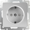 WL06-SKGSC-01-IP44 Розетка влагозащ., с/з с защит. крышкой и шторками, серебряная (уп.10шт.) WERKEL a029832-1 - фото 605393