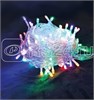 KOC_GIR100LED_RGB_7m Гирлянда светодиодная 100LED бел. прозр. провод 6.5м расстояние между лампами 10см 8 режимов мигания Космос KOC_GIR100LED_RGB_7m - фото 605507