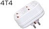 4T4 Четверник на 4 гнезда с заземлением, белый (уп.15шт.) TOKER 4607036302694 - фото 605550