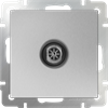 WL06-TV ТВ-розетка оконечная, серебряная (уп.5шт.) Werkel™ a029836 - фото 605632
