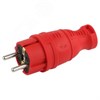 V8-RED-IP44 Вилка прямая каучуковая IP44 красная ЭРА (Турция) Б0044547 - фото 605748