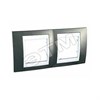MGU6.004.824 Unica Хамелеон Рамка гориз., 2 места, шампань/белая (уп.5шт.) Schneider Electric MGU6.004.824 - фото 605991
