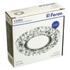 28848 CD905, 15LED*2835 SMD 4000K, MR16 50W G5.3, белый, хром Светильник потолочный встраиваемый с LED подсветкой с драйвером в комплекте FERON 28848 - фото 606038