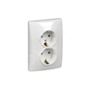 SDN3000621 Sedna Розетка 2 гнезда с заземлением 16А, 250В, белая (уп.12шт.) Schneider Electric SDN3000621 - фото 606117