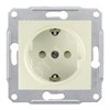 SDN3000147 Sedna Механизм розетки 1 гнездо с заземлением и шторками, бежевый (уп.10шт.) Schneider Electric SDN3000147 - фото 606156