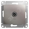GSL001291 Glossa Розетка TV 1дБ оконечная 1 гнездо, платина, механизм (уп.10шт.) Schneider Electric GSL001291 - фото 606257