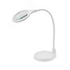 FD 31-0247 Лупа настольная 3D с подсветкой 30 SMD LED, подставка+прищепка, Ø95мм, белая REXANT (Китай) FD 31-0247 - фото 606289
