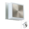 357321 NT16 101 белый/сталь Светильник-ночник (в розетку) с выкл IP20 24 LEDx0.06W  220V Night light 357321 NT16 101 - фото 606401