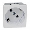QS 45X45 C_HB QUADRO Розетка со шторками белая 16A, 250V AC QS 45X45 C (HB) KOPOS KOLÍN QS 45X45 C_HB - фото 606561