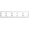 GSL000105 Glossa Рамка горизонтальная 5 постов, белая (уп.5шт.) Systeme Electric (Россия) GSL000105 - фото 606617