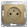 GSL000441 Glossa Розетка 1 гнездо, без заземления, титан, механизм (уп.20шт.) Schneider Electric GSL000441 - фото 606794