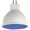 M2TB70ELC  Ecola MR16 LED color 7,0W 220V GU5.3 Blue Синий матовое стекло (композит) 47х50 M2TB70ELC - фото 606986