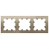 ATN000503 AtlasDesign Рамка 3 поста универсальная, шампань (уп.5шт.) Systeme Electric (Россия) ATN000503 - фото 607057