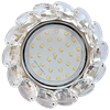 FW53RVECB Ecola GX53 H4 Glass Cветильник встраиваемый прозрачный искристый/хром (уп.5/30шт.) FW53RVECB - фото 607382