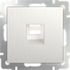 W1181013/WL13-RJ-45 Розетка компьютерная RJ-45, перламутровый рифленый (уп.10шт.) Werkel™ a051190-1 - фото 607428
