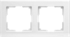 W0021801/WL04-Frame-02-white Stark Рамка на 2 поста белая (уп.10шт.) Werkel™ a050904-1 - фото 607447