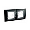 MGU66.004.293 РАМКА 2 МЕСТА, РОДИЙ/ГРАФИТ (уп.3шт.) UNICA TOP MGU66.004.293 - фото 607474
