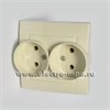 1590457-031 S15 Розетка двойная 2Р моноблок, 16А, 250В, винтовой зажим, слоновая кость (уп.16шт.) Simon Electric 1590457-031 - фото 607527