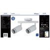 41704 HL63, GX53 20W, 230V, IP20, цвет белый матовый, корпус металл Светильник накладной под лампу FERON 41704 - фото 607797