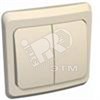 BC 10-006K ЭТЮД Двухклавишный выключатель с подсветкой (сх.5) бежевый (уп.20шт.) Schneider Electric BC10-006K - фото 608128