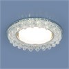3025 GX53 CL прозрачный Встраиваемый точечный светильник с LED подсветкой Elektrostandard 3025 GX53 CL прозрачный - фото 608369