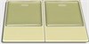 KEY 02-2 Клавиши 2-е с подсветкой переключателя. Common Green бежевые (уп.10/100шт.) SHIN DONG KEY 02-2 - фото 608524
