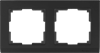 W0021808/WL04-Frame-02-black Stark Рамка на 2 поста черная (уп.10шт.) Werkel™ a050923-1 - фото 608677