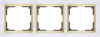 W0031933/WL03-Frame-03-white-GD Snabb Рамка на 3 поста, белая/золото (уп.10шт.) Werkel™ a051644-1 - фото 608915