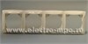 000204 ДУЭТ Рамка, 4 места, бежевая (уп.15шт.) Schneider Electric WDE000204 - фото 609103