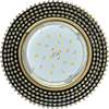 FP53RGECB Ecola GX53 H4 5362 Glass Круг с прозр.стразами (оправа золото)/фон черный./центр.часть золото 40x120 (к+) Светильник встр. (уп.5/30шт.) FP53RGECB - фото 609338